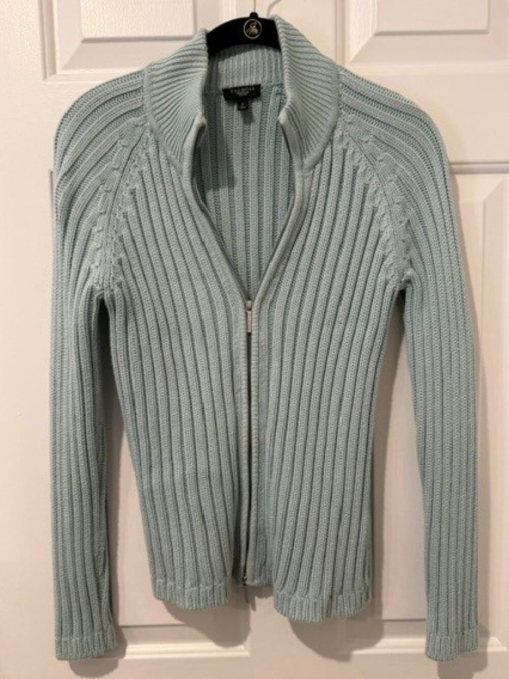 Like New Talbots cable full zip sweater - P
